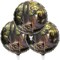 Party Balloons (3 pcs.)! 3 Deer (18") Mylar Balloons in Next Camo pattern. Camouflage Motif with Beautiful Buck. Great for Hunter Themed Party, Birthdays, Graduations, Father's Day
